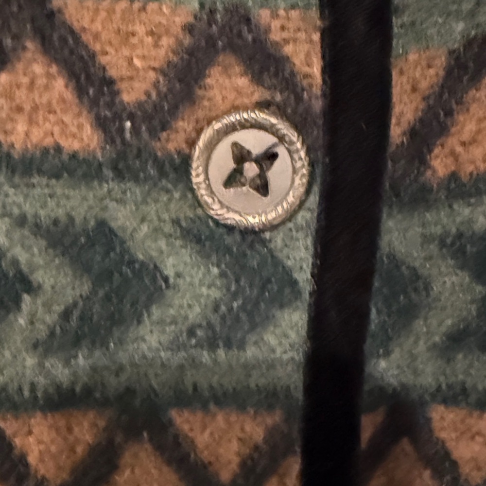 Coldwater Creek Vintage Aztec Cabin Blanket Jacket - Size Large - Picture 5 of 11